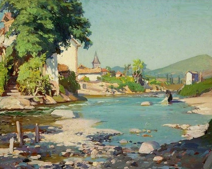 Saint-Jean-Pied-de-Port  by Samuel  John Lamorna Birch