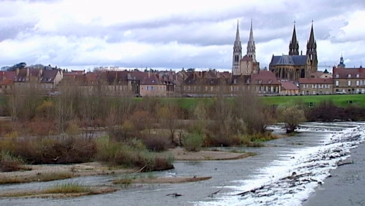 Moulins l'Allier cath&eacute;drale Notre-Dame et Sacr&eacute;-Coeur