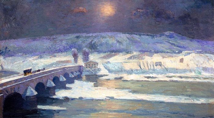 L'Auvergne sous la neigepar Albert Lebourg