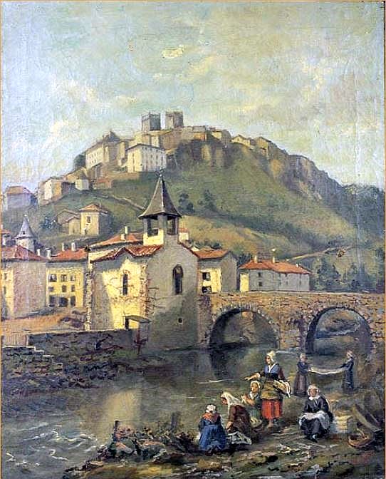 St-Flour les lavandi&egrave;res par Edouard Onslow