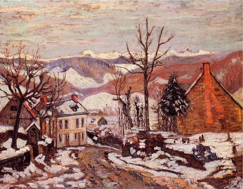 Hiver &agrave; St-Sauves par Armand Guillaumin