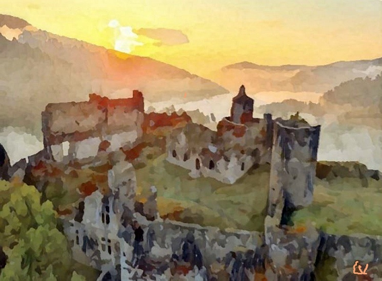 Ch&acirc;teau d'Arlempdes par Laura Voolu 