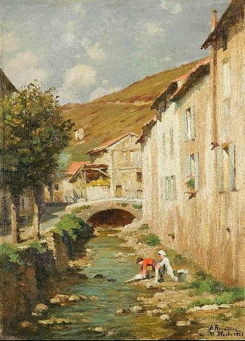 Bords de la Voireuze &agrave; Blesle par Alfred Renaudin