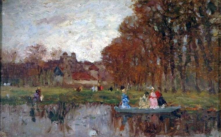 Etang de Chezetier &agrave; la Chaise Dieu par Armand Charnay