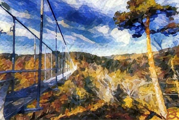 Passerelle des gorges du Lignon par Dan Kopel