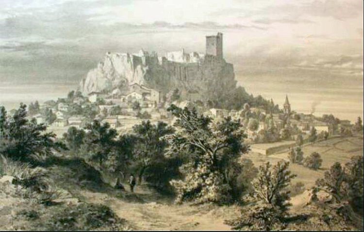 Polignac gravure milieu 19e