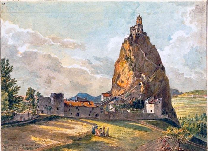 Cathedrale du Puy en Velay par james Carroll Beckwith