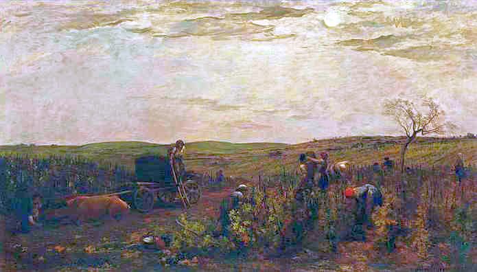 Vendanges en Bourgogne par Charles Fran&ccedil;ois Daubigny