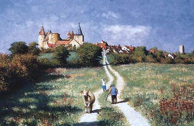 chateauneuf-en-auxois by christopher hall