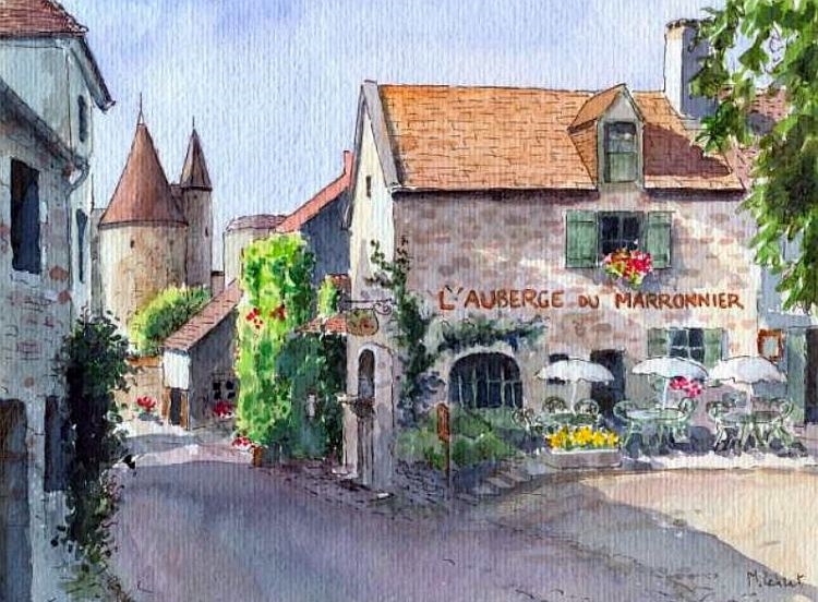 Chateauneuf en Auxois par Michel Lebret