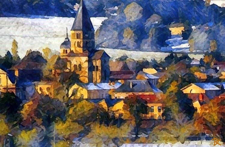 Cluny sous la neige par Dan Kopel