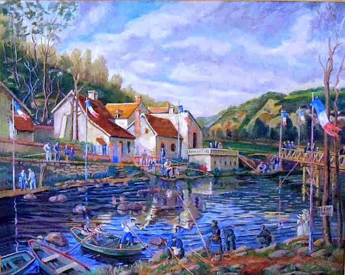 Concours de p&ecirc;che sur l'Arman&ccedil;on par Maurice Leblanc