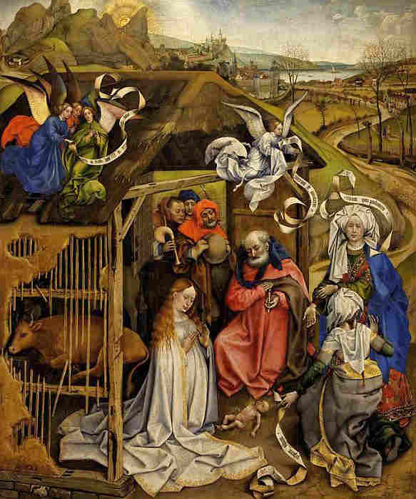 La nativit&eacute; par Robert Campin musee Dijon