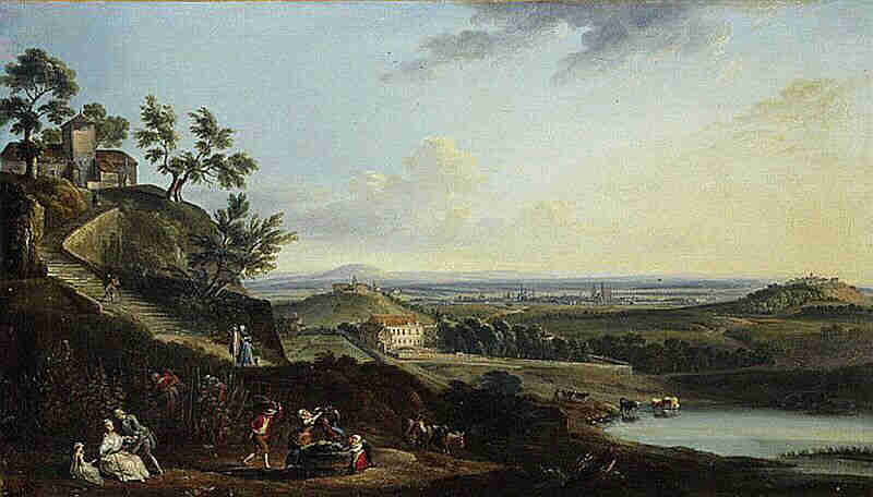 Dijon vue de Daix  par JB Lallemand