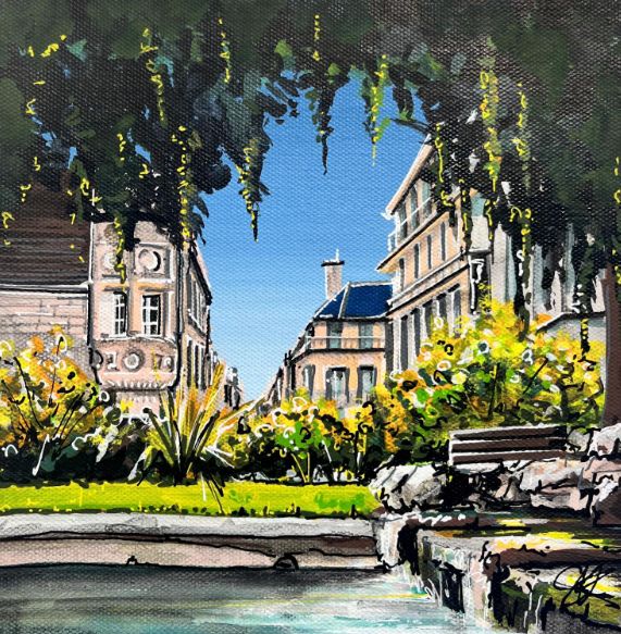 Jardin du palais des ducs &agrave; Dijon par Sophie-Kim Touras