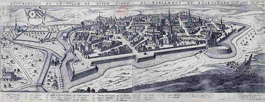 Plan de Dijon en 1647