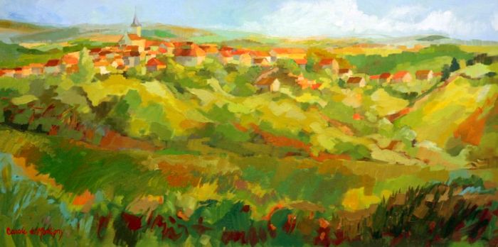 Colline de Flavigny-sur-Ozerain par Carole de Montigny
