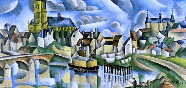Vue de Nevers par Andr&eacute; Lhote