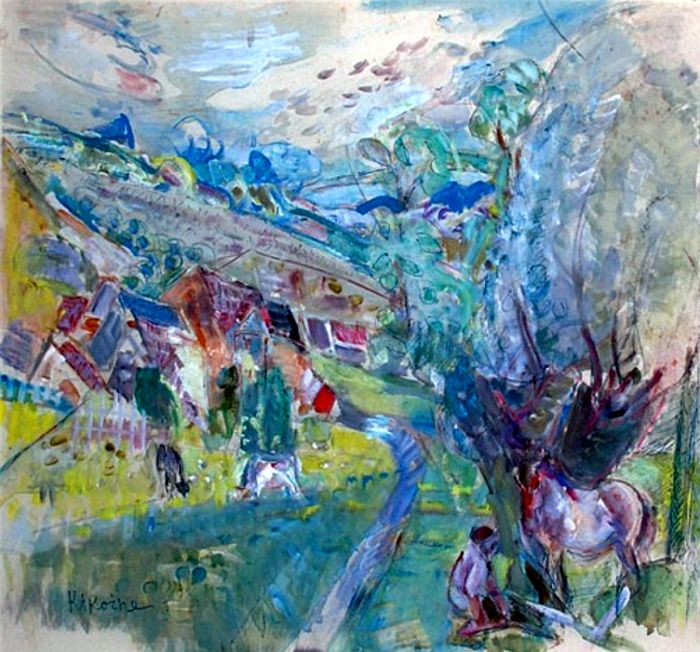 Paysage de Bourgogne par Michel Kiko&iuml;ne