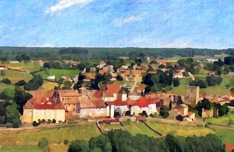 Vue de  Semur-en-Brionnais par  Laura Voolu