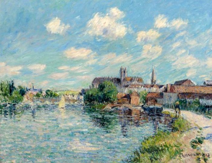 L'Yonne &agrave; Auxerre par  Gustave Loiseau
