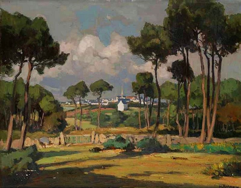 Paysage breton par Henri Alphonse Barnoin