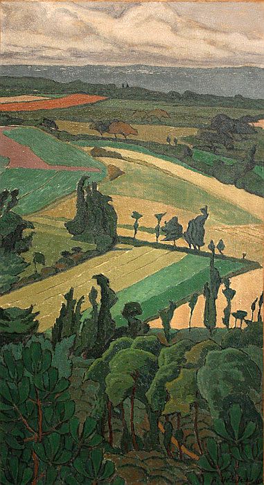 Paysage breton par Andr&eacute; H&eacute;buterne