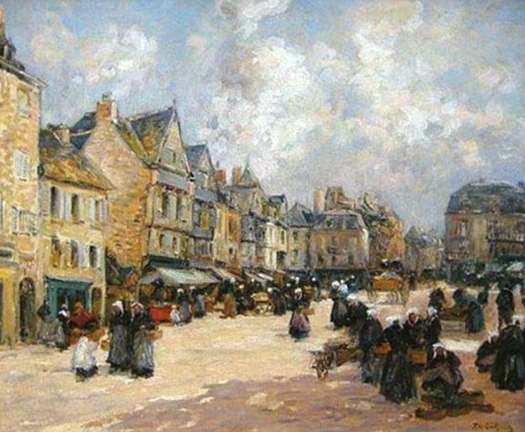 March&eacute; &agrave; Lannion par Eug&egrave;ne Legout G&eacute;rard