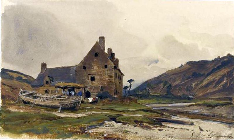 Saint-Brieuc  par Eug&egrave;ne Isabey