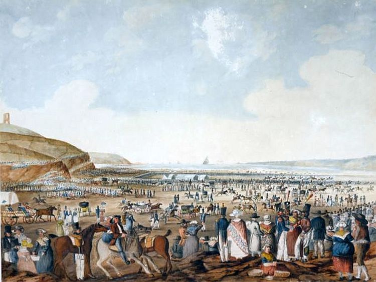 SCourse de chevaux &agrave; aint-Brieuc 