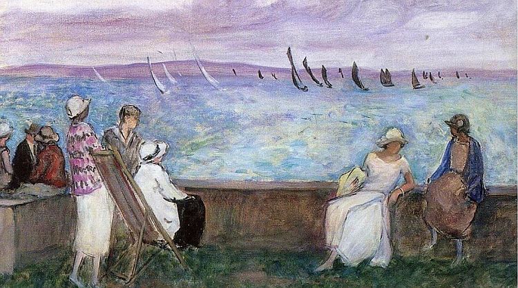 R&eacute;gates &agrave; Morgat par  henri Lebasque