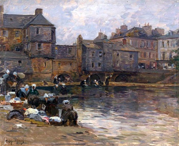 Lavandi&egrave;res &agrave; Landerneau par Eug&egrave;ne Legout-G&eacute;rard