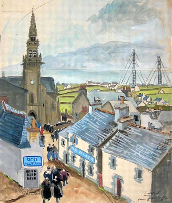 Bourg d'Ouessant par Yvonne jean-Haffen