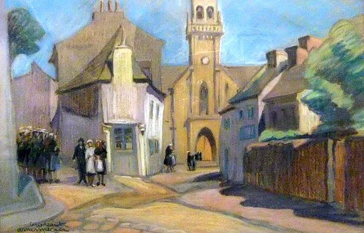 Un mariage &agrave;  &agrave; Ouessant  par Maurice Utrillo par Mary Antoinette Amennecier