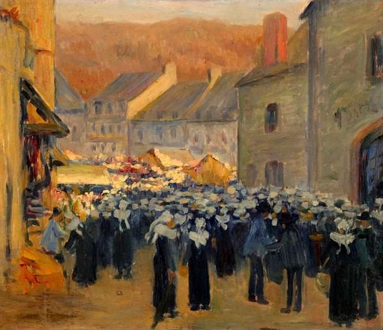 March&eacute; &agrave; Pont Aven par  Emile Bernard