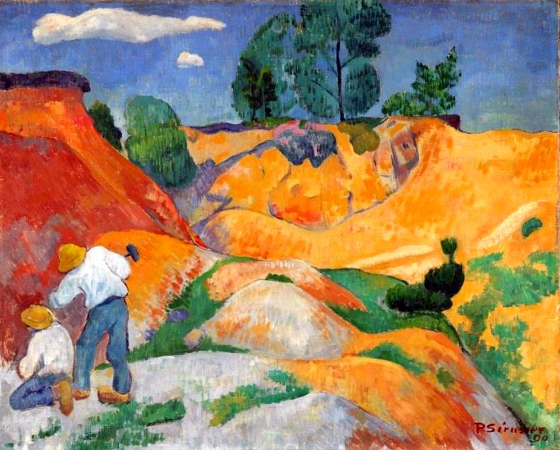Paysage &agrave; Pont Aven par  Paul S&eacute;rusier