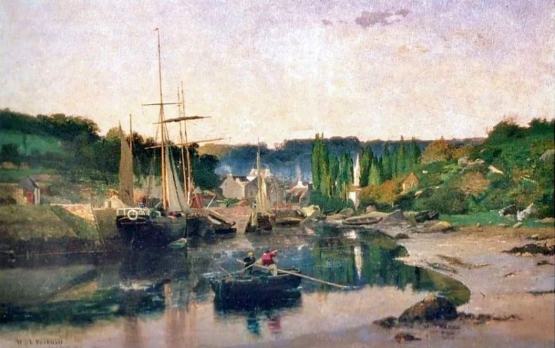 Port of Pont Aven by William Lamb Picknell