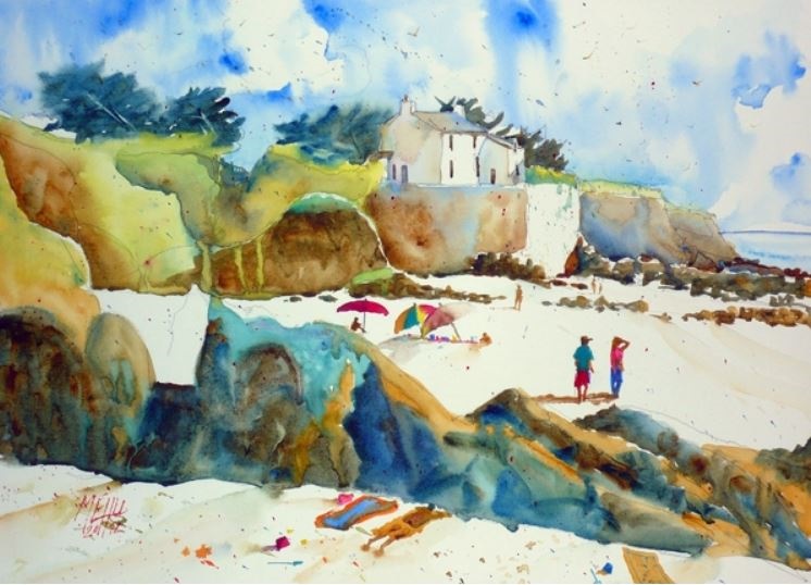 Maison du pendu au Pouldu par Andr&eacute; M&eacute;hu