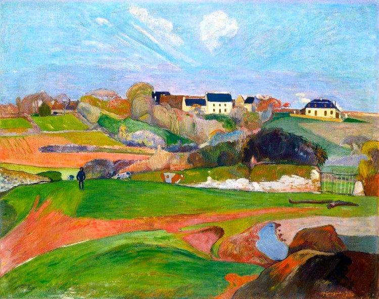 Paysage au Pouldu par Paul Gauguin