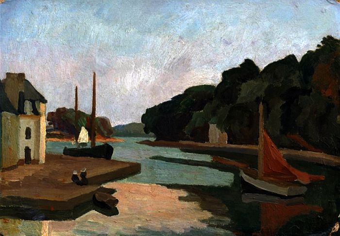 Auray  evening by Roger Fry