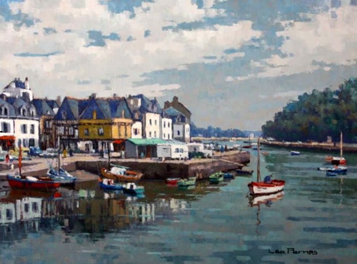 Pont d'Auray St-Goustan par L&eacute;o Pernes