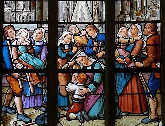 Vitrail basikique de Josselin