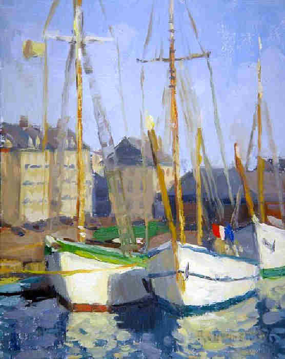 Old boats in St-Malo  by Richard Oversmith