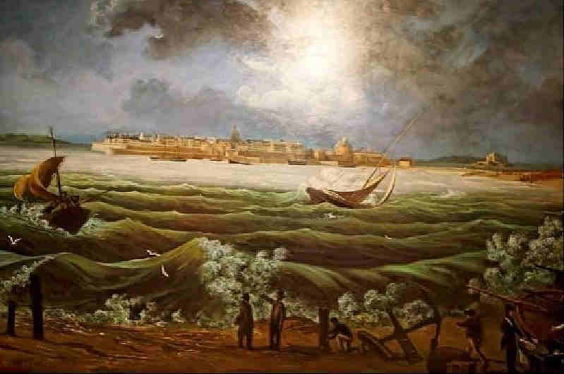 St-Malo par Ambroise Louis Garneray
