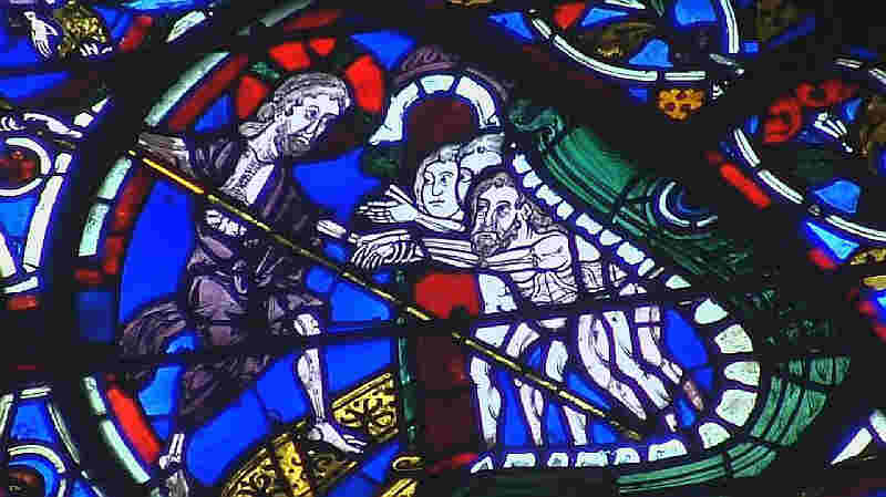 Stained glass Bourges cathedral