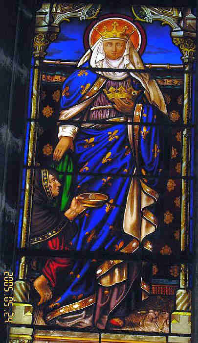 stained glass window in the cathedral of Bourges