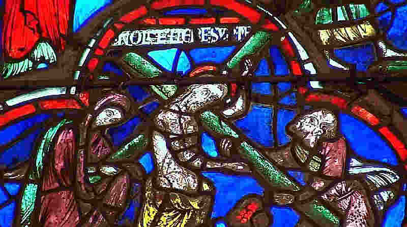 Stained glass Bourges cathedral