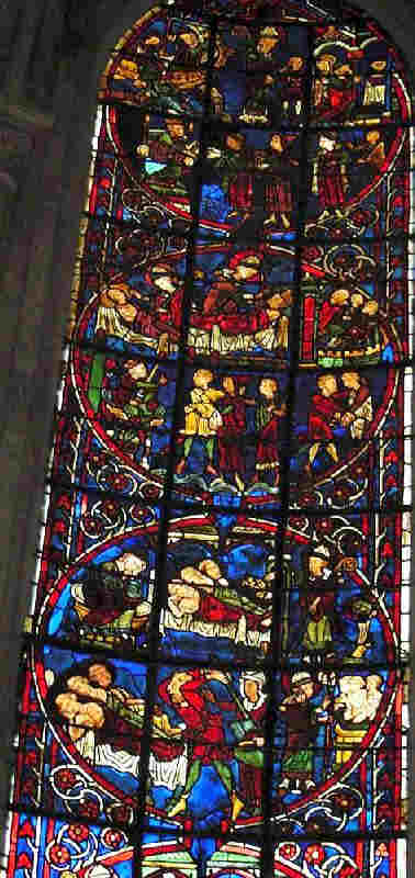 vitrail cath&eacute;drale de Bourges