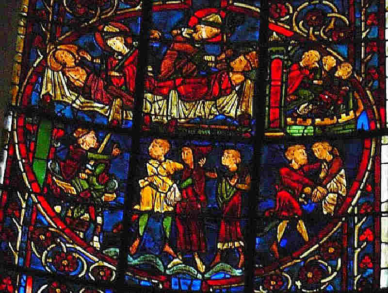  vetro macchiata cattedrale di Bourges