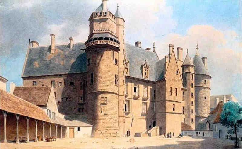 Gravure palais Jacques Coeur, Bourges
